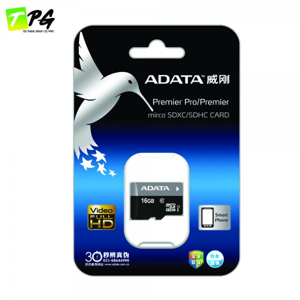 ADATA Premier Micro SDHC Class 10 (16GB) UHS-I Read/Write 50/10 MB/s ADATA Premier Micro SDHC Class 10 (16GB) UHS-I Read/Write 50/10 MB/s